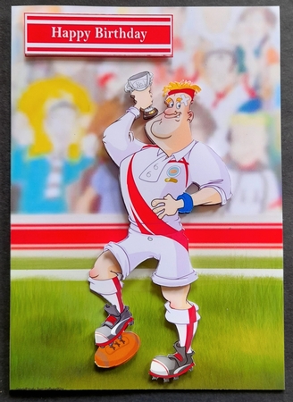 Sports Crowd Scene Background Red by Michelle Young