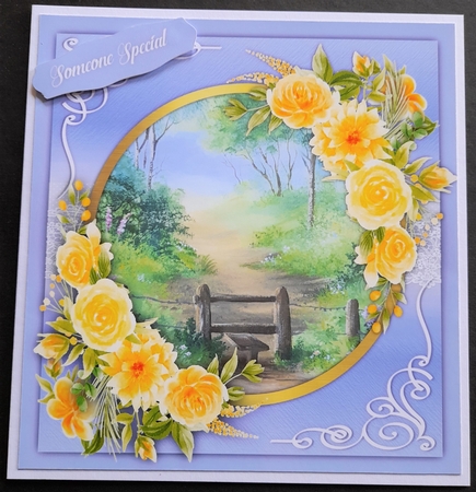 8x8 Tranquil Sunshine Yellow by Michelle Young