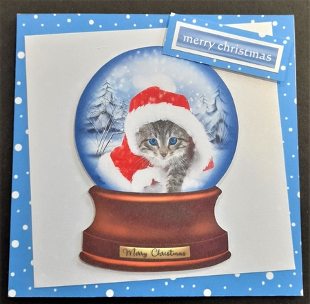 Christmas Cat Snow Globes by Michelle Young