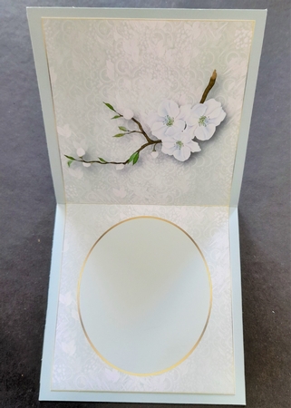 Bird with flowers 2- Blank Card, suitable for many different occasions.  - Tent Card by Michelle Young