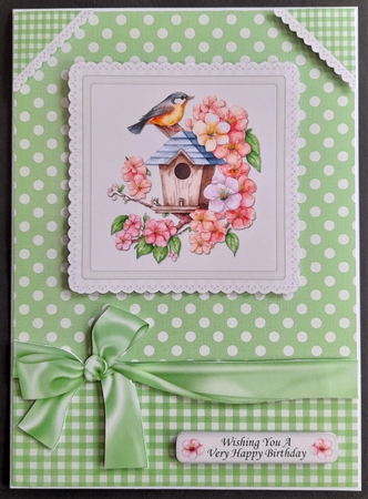 Lovely Birdhouse Birthday Topper - #4 by Michelle Young