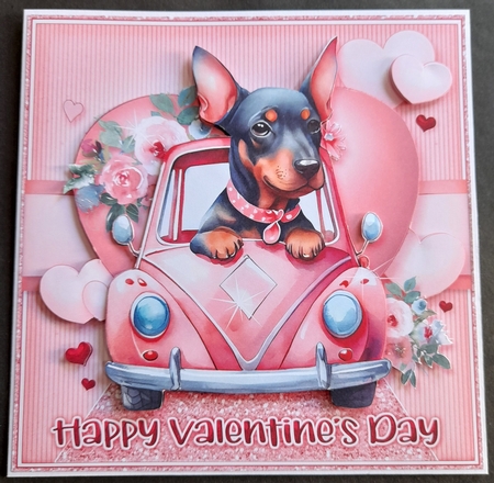 Puppy Love Card Front Kit-3 by Michelle Young