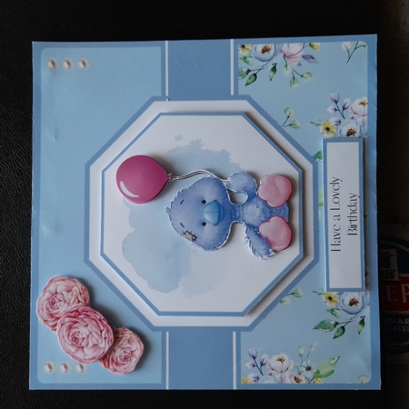 Cute Little Duckie - (7x7 Inch Square Card) by Michelle Young