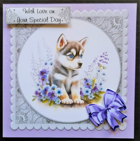 Beautiful Puppy Dog Bumper Kit 8 - 10 sheets, Card fronts, decoupage, inserts, and greeting boxes by Michelle Young