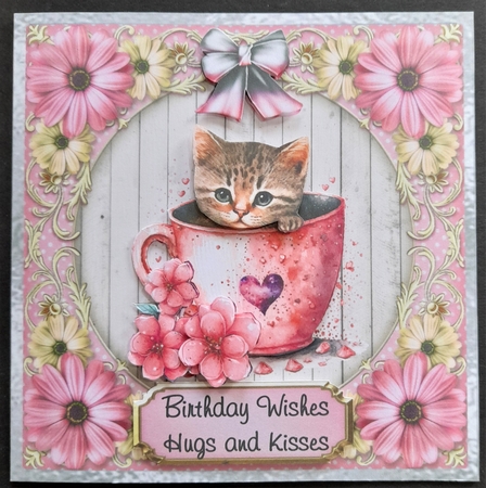 Pretty Kitty Bumper Kit 9 - 10 sheets, Card fronts, decoupage, inserts, and greeting boxes by Michelle Young