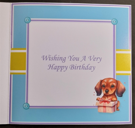Puppy With Present by Michelle Young