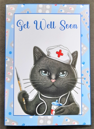 2 Cat nurse notelets 1 by Michelle Young