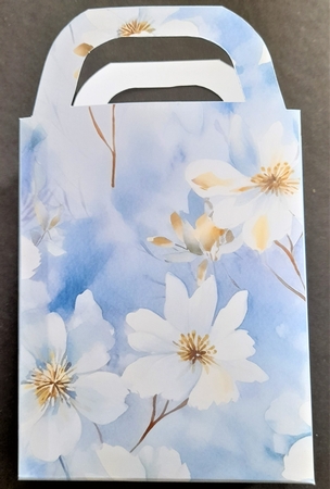 10 Blue winter garden gift bag bumper kit by Michelle Young