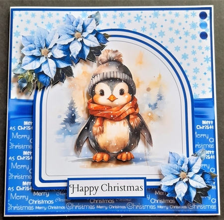 Cute Cosy Penguins 8x8 Inch Quick Cards Bumper Kit by Michelle Young