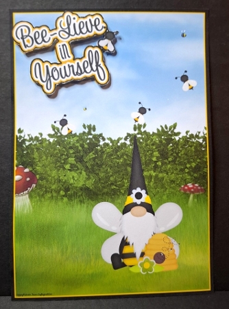 Lawn Bowls Gnome Scene by Michelle Young