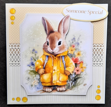 8x8 Mini Kit, Gorgeous Rabbit in Yellow Coat by Michelle Young