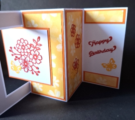 Floral Pop Out Swing Card by Michelle Young