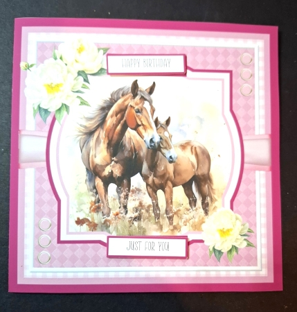 A Mare and Her Foal 8x8 Card Front Bumper Kit (REQUESTED) by Michelle Young