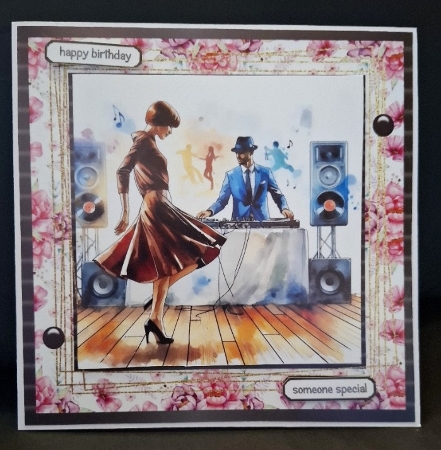 dancing lady Birthday by Michelle Young