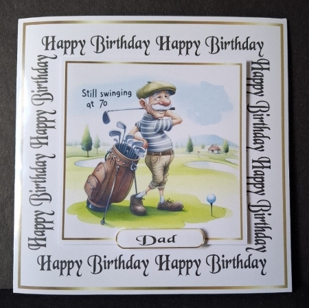 Male Birthday 7golf 70 by Michelle Young