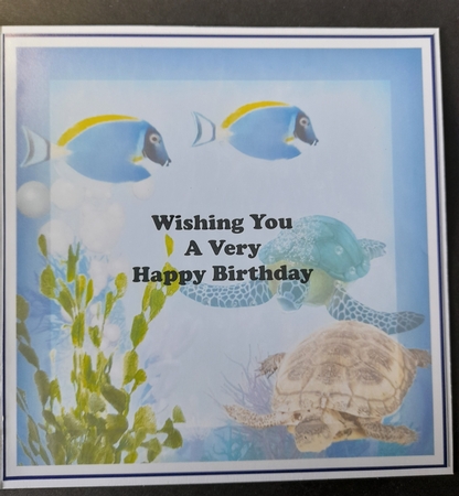 Seaworld with Side Panels and Decoupage by Michelle Young