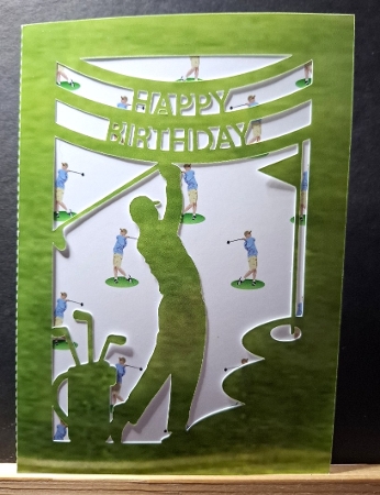 Golfer Backing Paper by Michelle Young