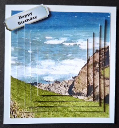 Lovely Sea View of Cornwall Pyramids by Michelle Young