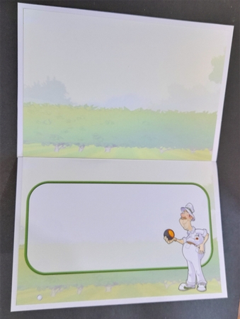 Bowling Dude Slider Brown Hair Insert by Michelle Young