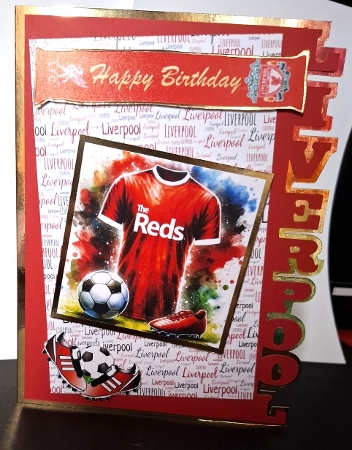 Liverpool Team Edged Card by Michelle Young