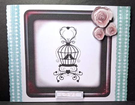 Love - Bird Couple In A Cage by Michelle Young