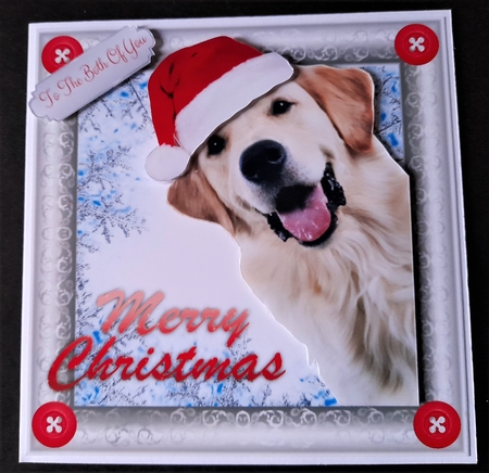 Merry Christmas Labrador 8x8 Mini Kit by Michelle Young