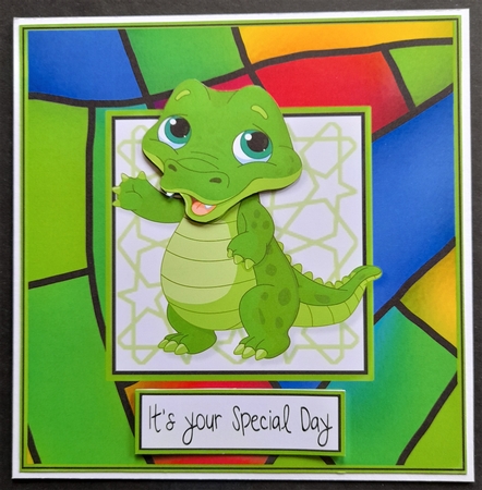 Birthday Croc Card Topper by Michelle Young