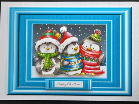 Cute Penguin Trio Topper by Michelle Young