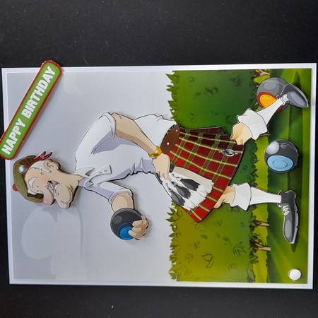 Scottish Bowling Dude by Michelle Young
