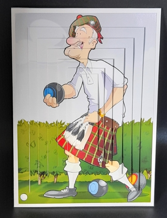 Scottish Bowling Dude Pyramid by Michelle Young