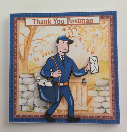 Thank You Hero Postman - Mini Kit & Decoupage by Michelle Mann