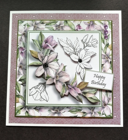 Magnificent Magnolia 3 8x8 by Michelle Mann