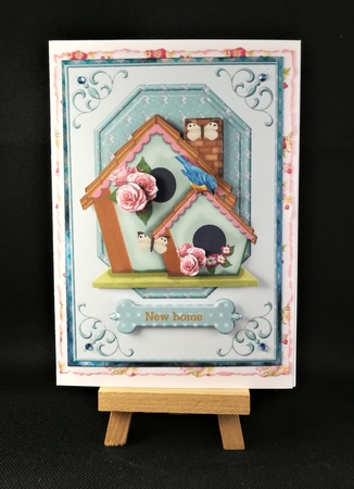 New Home Birdhouse Vintage Roses by Michelle Mann
