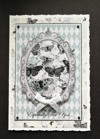 Butterflies in Vintage Frame by Michelle Mann