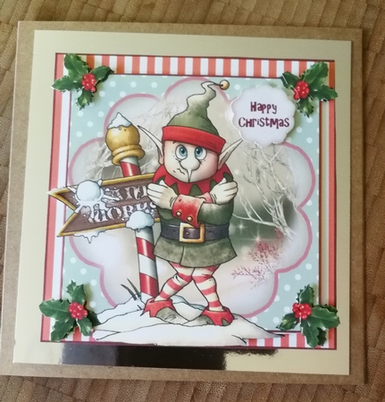 Warmest Christmas Wishes Card Front Kit by Michelle Mann