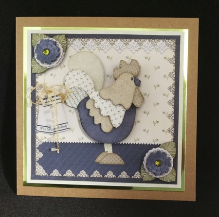 Happy Day Cardtopper Country Rooster 828 by Michelle Mann
