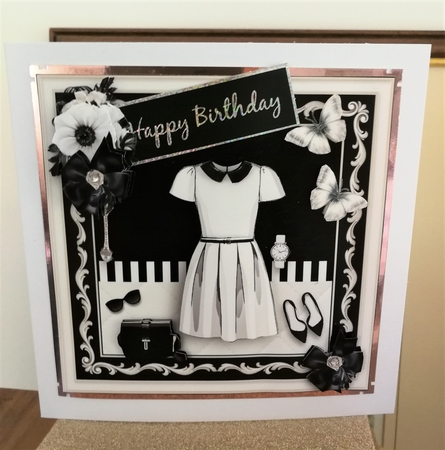 The White Dress Card Front Kit by Michelle Mann