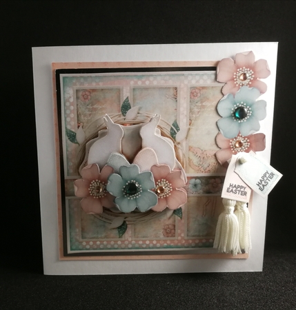 Happy Easter Grunge Shabby Vintage Card Kit 1351 by Michelle Mann