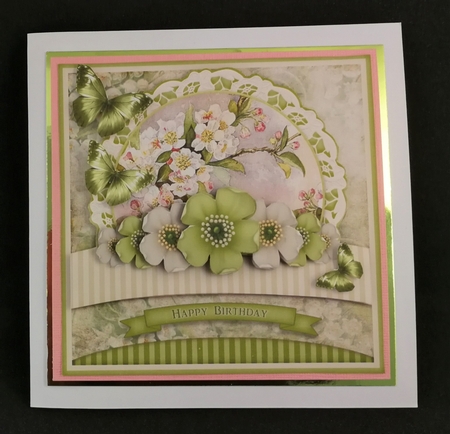 Vintage Pastel Shabby Chick Card Kit Green 1354 by Michelle Mann