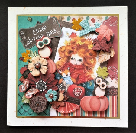 A Little Bit Autumn 7x7 Card Front & Insert Mini Kit by Michelle Mann
