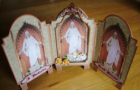 Religious Tri Fold Screen by Michelle Mann