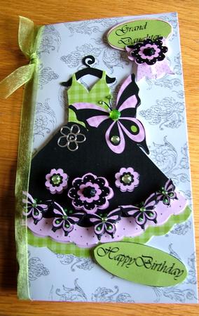 Happy Birthday Young Lady Step by Step Shaped Card by Michelle Mann