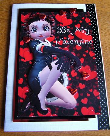 Super Cute Betsy, Valentine A4 Topper by Michelle Mann
