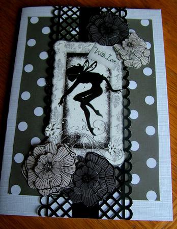 White Polka Dots on Walnut by Michelle Mann