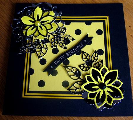 Black Polka Dots on Yellow by Michelle Mann