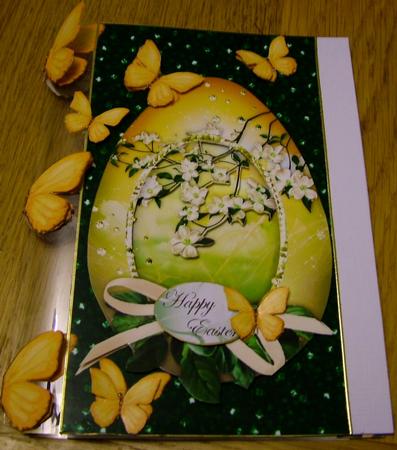 Special Hinges Egg with Butterflies by Michelle Mann