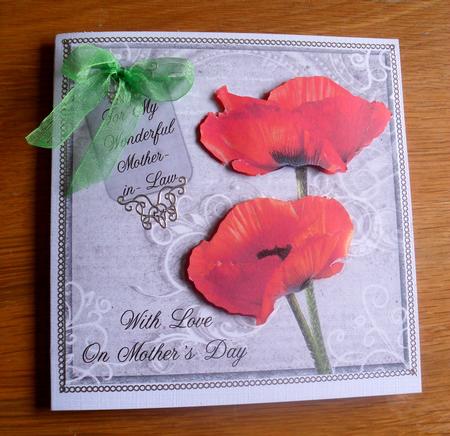 Poppy Duo Mother-in-law on Mother's Day 8x8inch by Michelle Mann