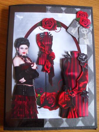 Red & Black Gothic Fierce Couture by Michelle Mann