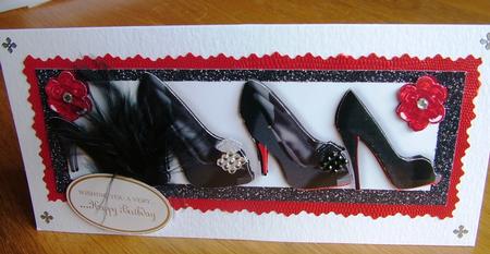 Glitz & Glamour Black Evening Shoes with Sequins Dl by Michelle Mann