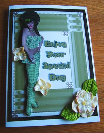 Special Day Card Front with Decoupage by Michelle Mann